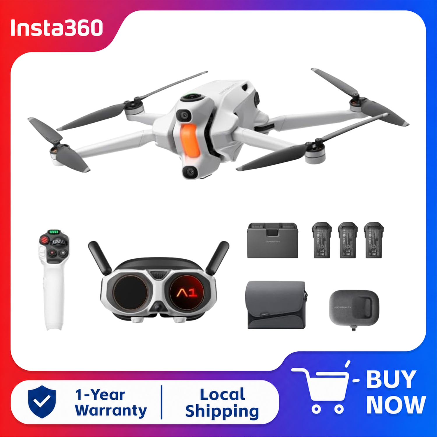 Insta360 Antigravity A1 Explor - Drone Gimbal For Insta360 评论和价格